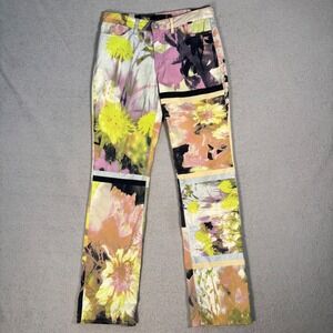 Vintage Just Cavalli Floral Patchwork Jeans Women's Fit 29Wx30L Y2K Art to Wear